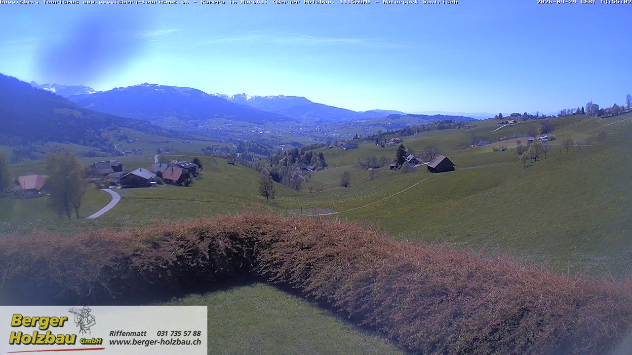 Guggisberg: Bern, Schweiz: Guggisbergerland Richtung Plaffeien - Freiburg - Jura