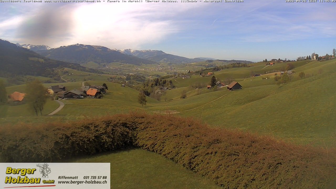 Guggisberg: Bern, Schweiz: Guggisbergerland Richtung Plaffeien - Freiburg - Jura