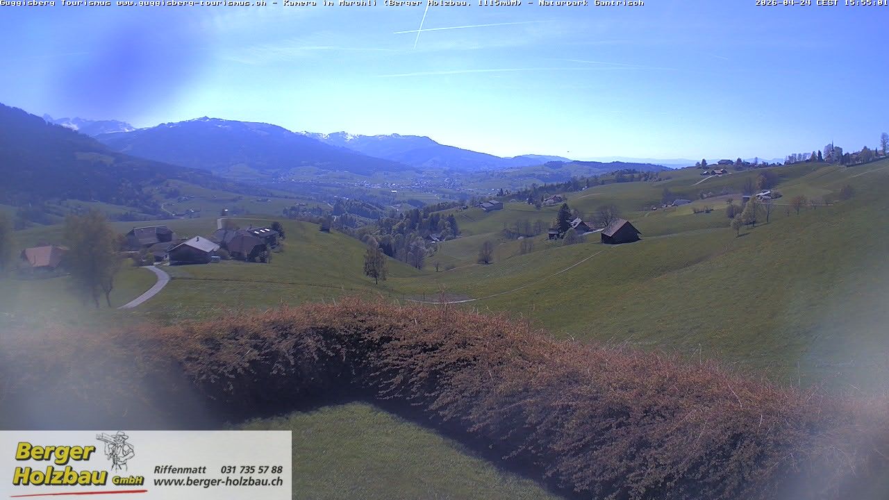 Guggisberg: Bern, Schweiz: Guggisbergerland Richtung Plaffeien - Freiburg - Jura