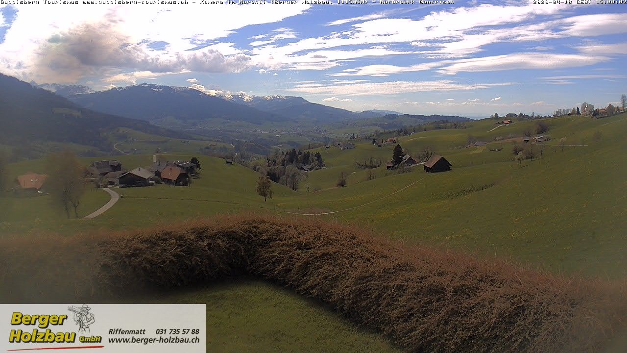 Guggisberg: Bern, Schweiz: Guggisbergerland Richtung Plaffeien - Freiburg - Jura