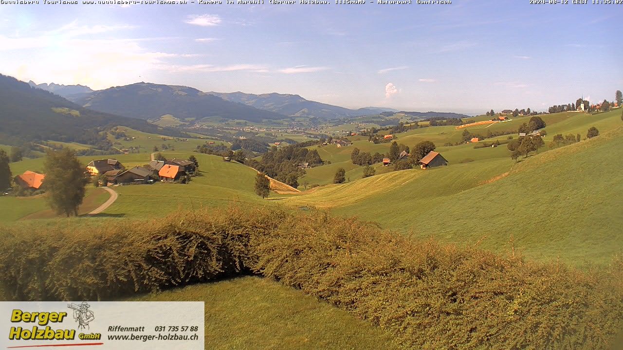 Guggisberg: Guggisbergerland Richtung Plaffeien - Freiburg - Jura