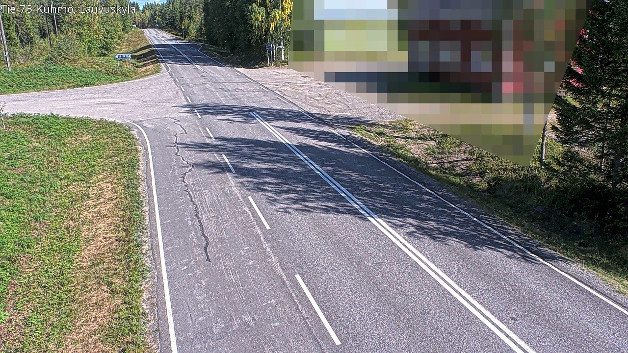 Traffic Cam Kuhmo: Tie - Lauvuskylä - Kuhmoon