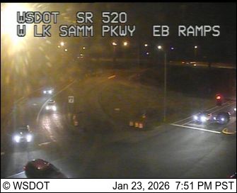 Traffic Cam Redmond: SR 520 at MP 11.8: W Lake Sammamish, EB Ramps