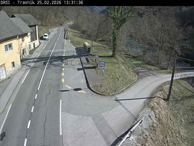 Traffic Cam Travnik: G2-102, Spodnja Idrija - Želin