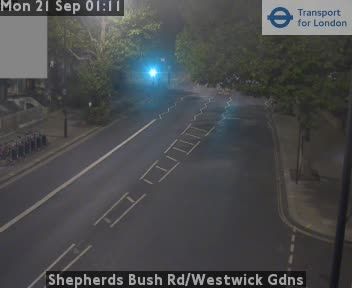 Traffic Cam Acton: Shepherds Bush Rd/Westwick Gdns
