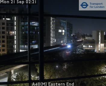 Traffic Cam London: A40(M) Eastern End