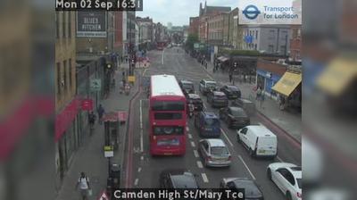 Camden High St/Mary Tce: Traffic and Landscape