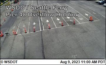 Traffic Cam Seattle › South: WSF - Ferry Pier 48 Overflow Holding
