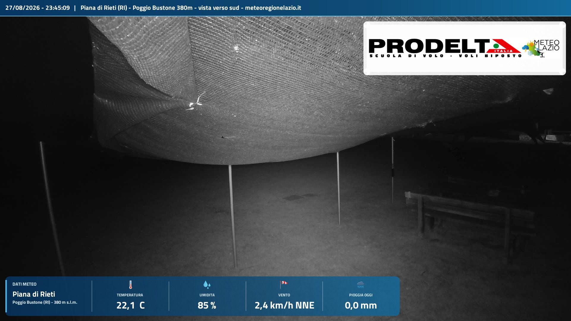Traffic Cam Poggio Bustone › South-East: Rieti