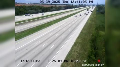 Traffic Cam Miami Lakes: I-75 @ NW 162ND ST