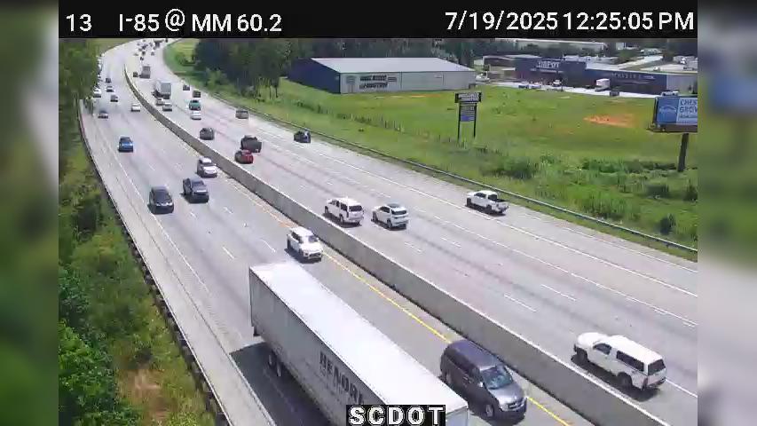 Traffic Cam Chapel Estates: I-85 S @ MM 60.2