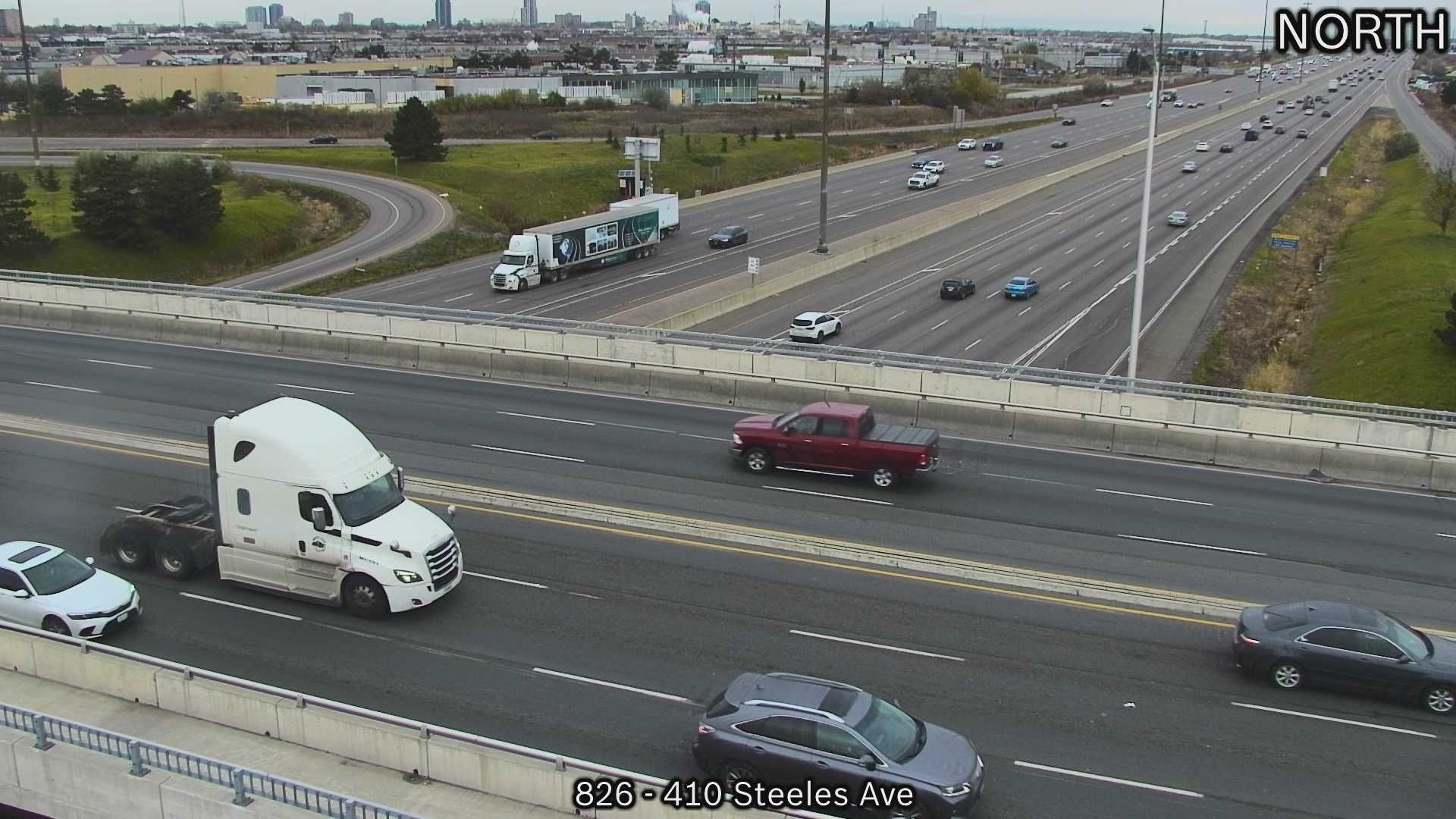 Traffic Cam Brampton: Highway 410 near Steeles Avenue