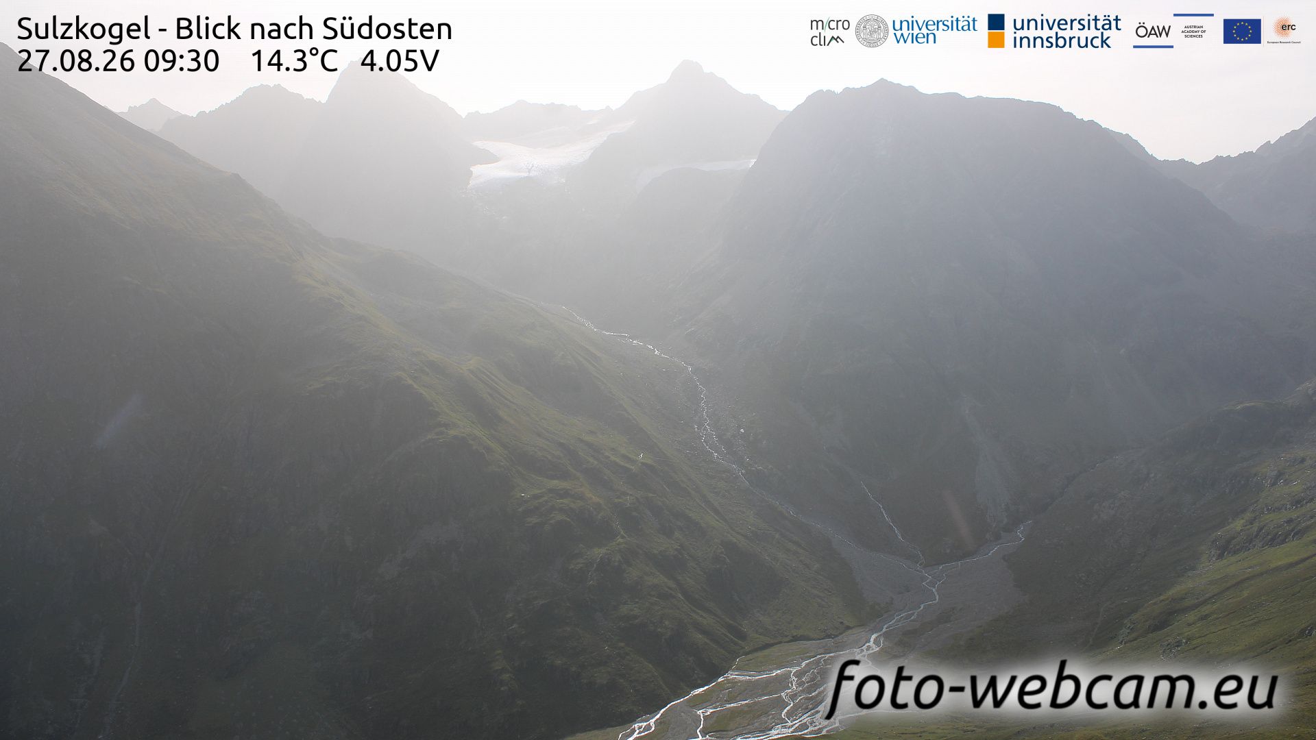 Traffic Cam Gemeinde Langenfeld: Sulzkogel - Blick nach Südosten