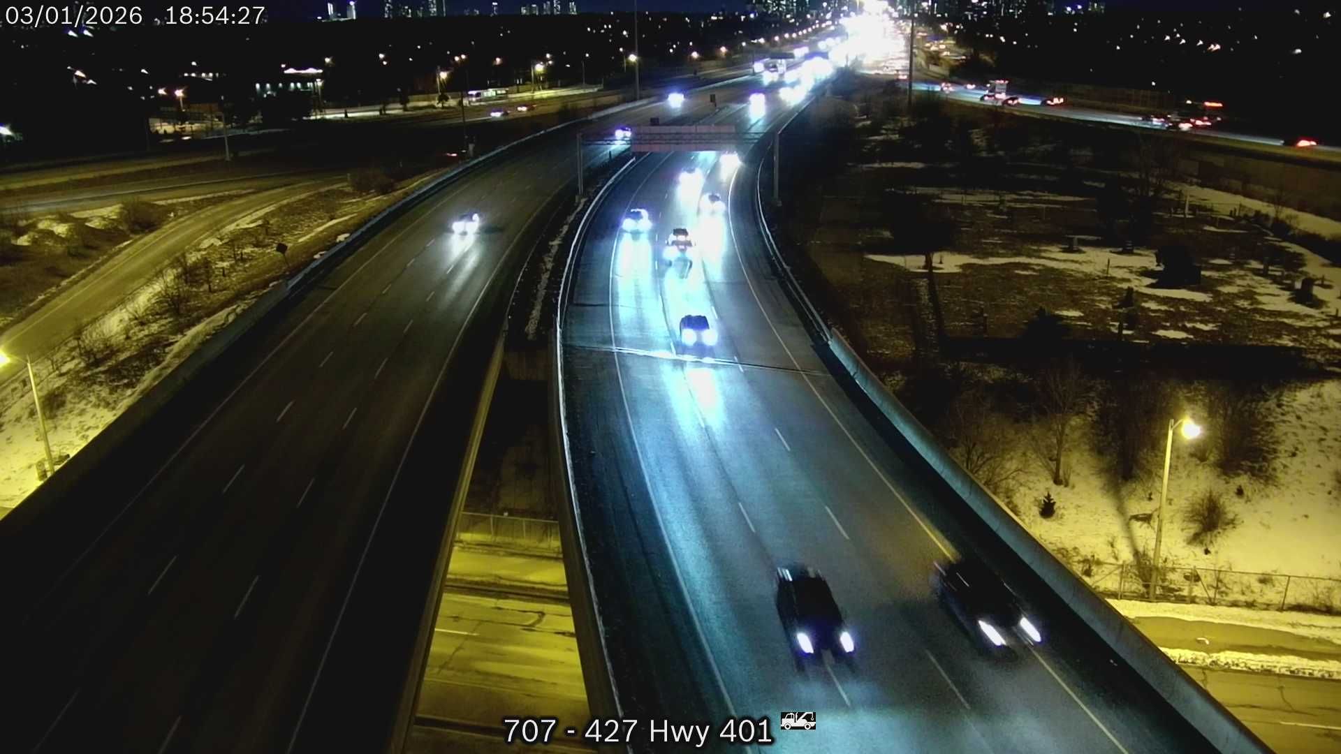 Traffic Cam Etobicoke: Highway 401 near Highway 427 North