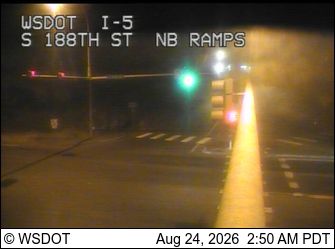 Traffic Cam SeaTac: I-5 at MP 152: S 188th St NB Ramps