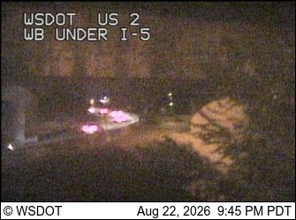 Traffic Cam Bayside: US 2 at MP 0: Under I-5 Interchange