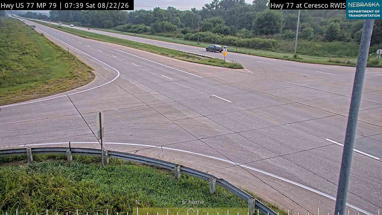 Traffic Cam Davey: US 77: S of Ceresco: Intersection