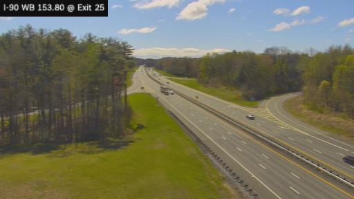 Traffic Cam Fort Hunter › West: I-90 at Interchange 25 (Schenectady/I-890)