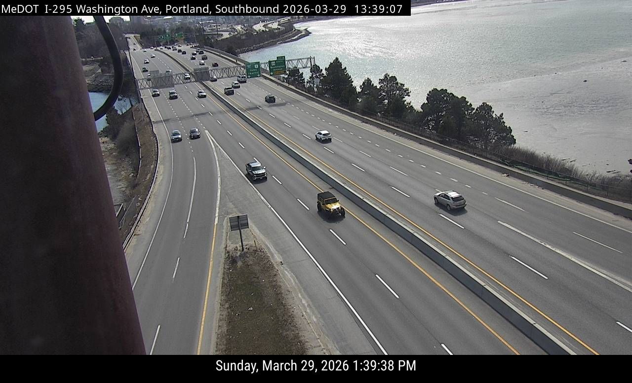 Traffic Cam East Deering: I-295 Mile 08 SB (Portland)