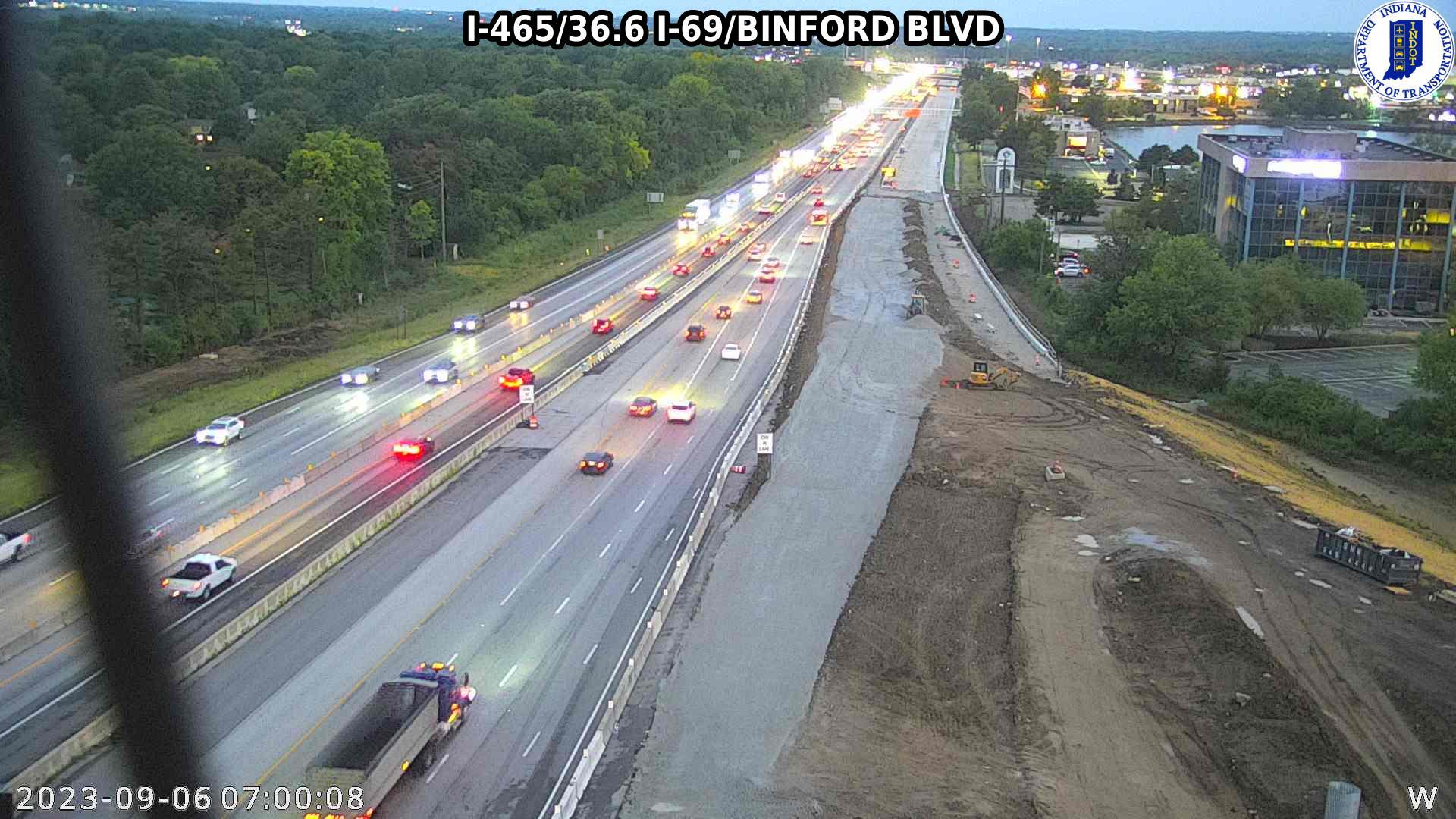 Traffic Cam Indianapolis: I-465: I-465/36.6 I-69/BINFORD BLVD: I-465/36.6 I-69/BINFORD BLVD