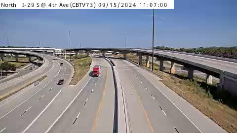 Traffic Cam Council Bluffs: CB - I-29 N @ MM 53.5 (73)