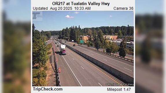 Traffic Cam Beaverton: ORE217 at Tualatin Valley Hwy
