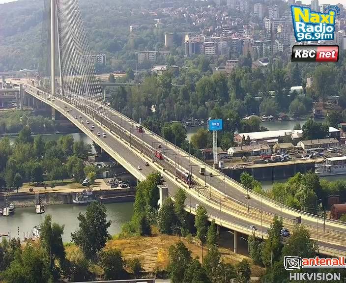 Traffic Cam New Belgrade Urban Municipality: Most na Adi - Bulevar Milutina Milankovića