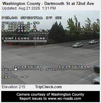 Traffic Cam Portland: Washington County - Dartmouth St at 72nd Ave