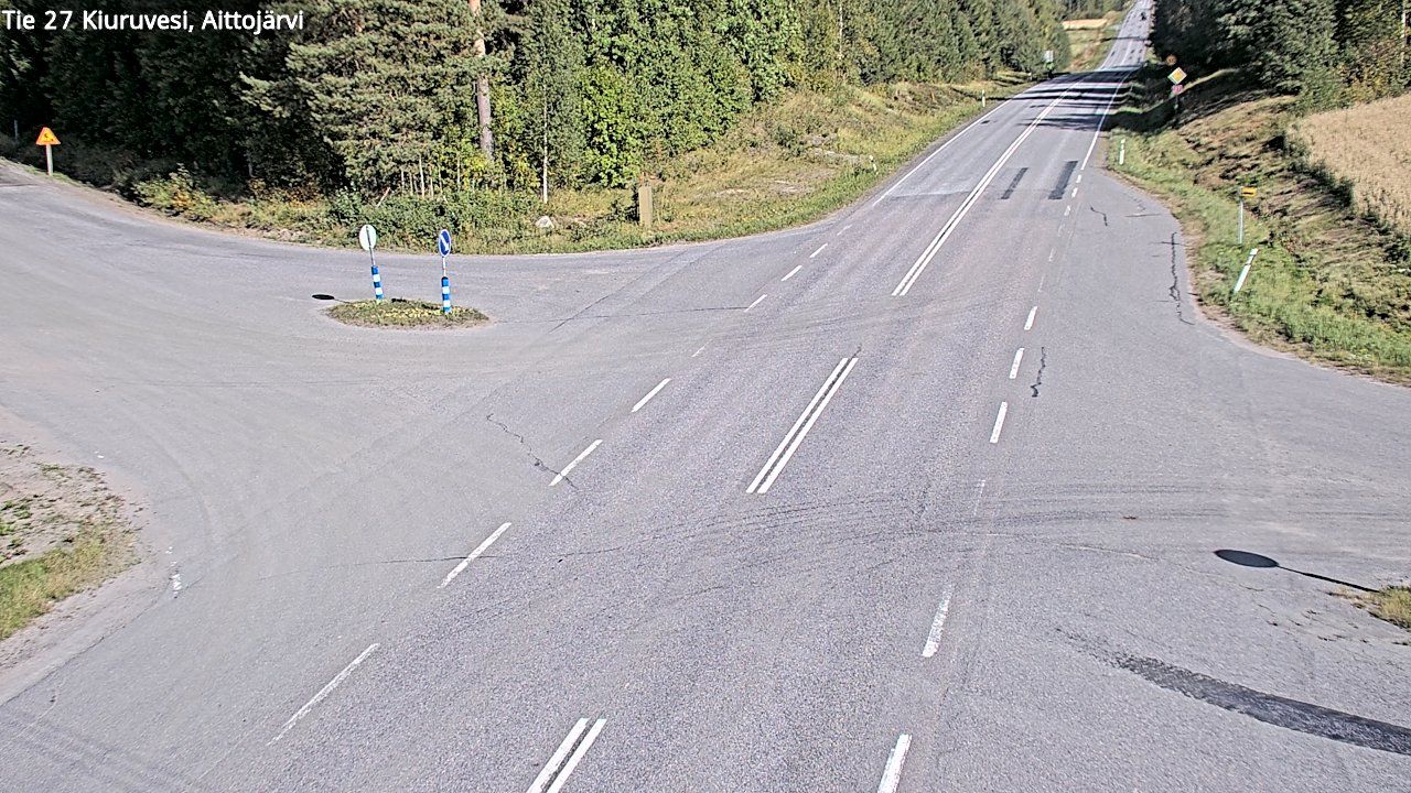 Traffic Cam Kalliokyla: Tie 27 Kiuruvesi, Aittojärvi - Iisalmeen