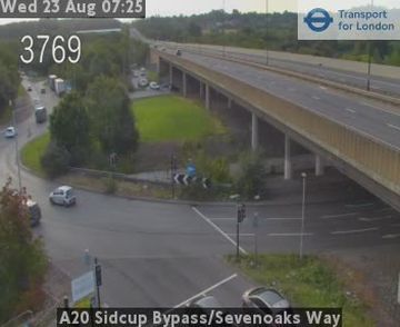 Traffic Cam London Borough of Bexley: A20 Sidcup Bypass/Sevenoaks Way