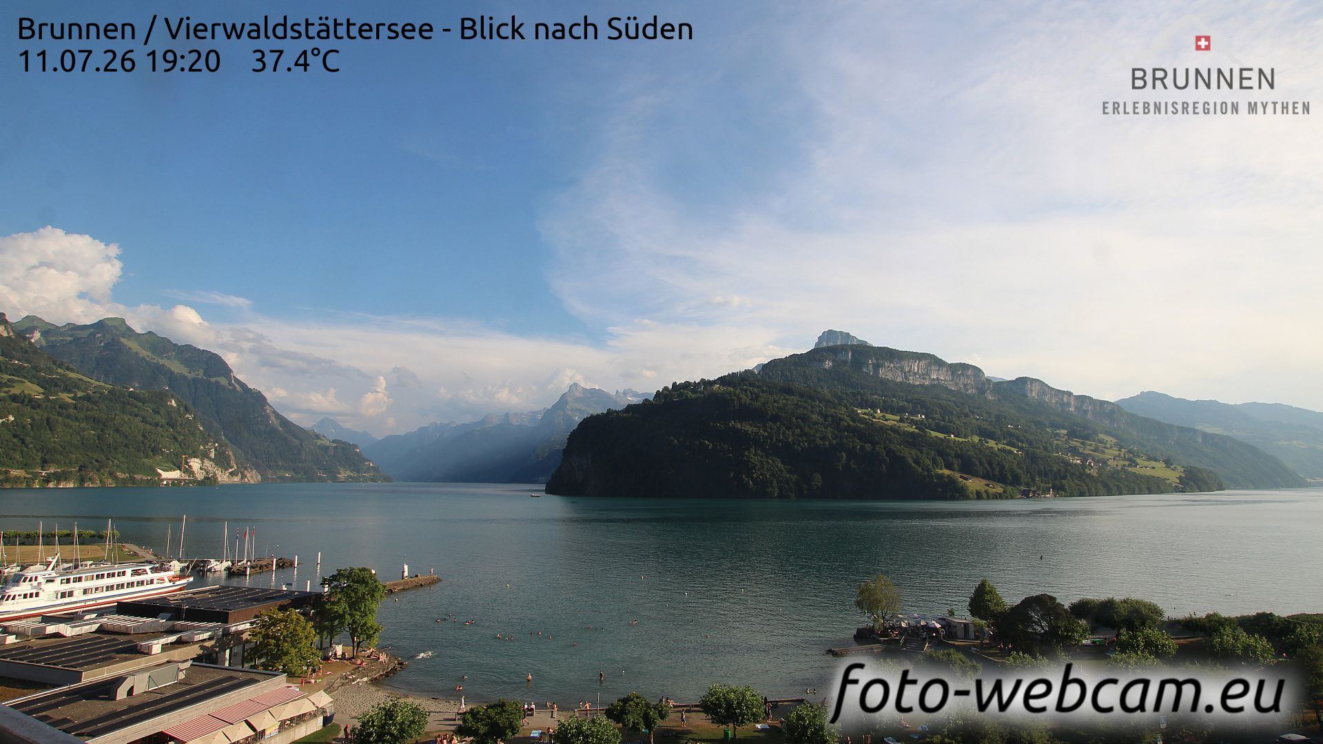 Ingenbohl: Brunnen - Vierwaldstättersee - Blick nach Süden
