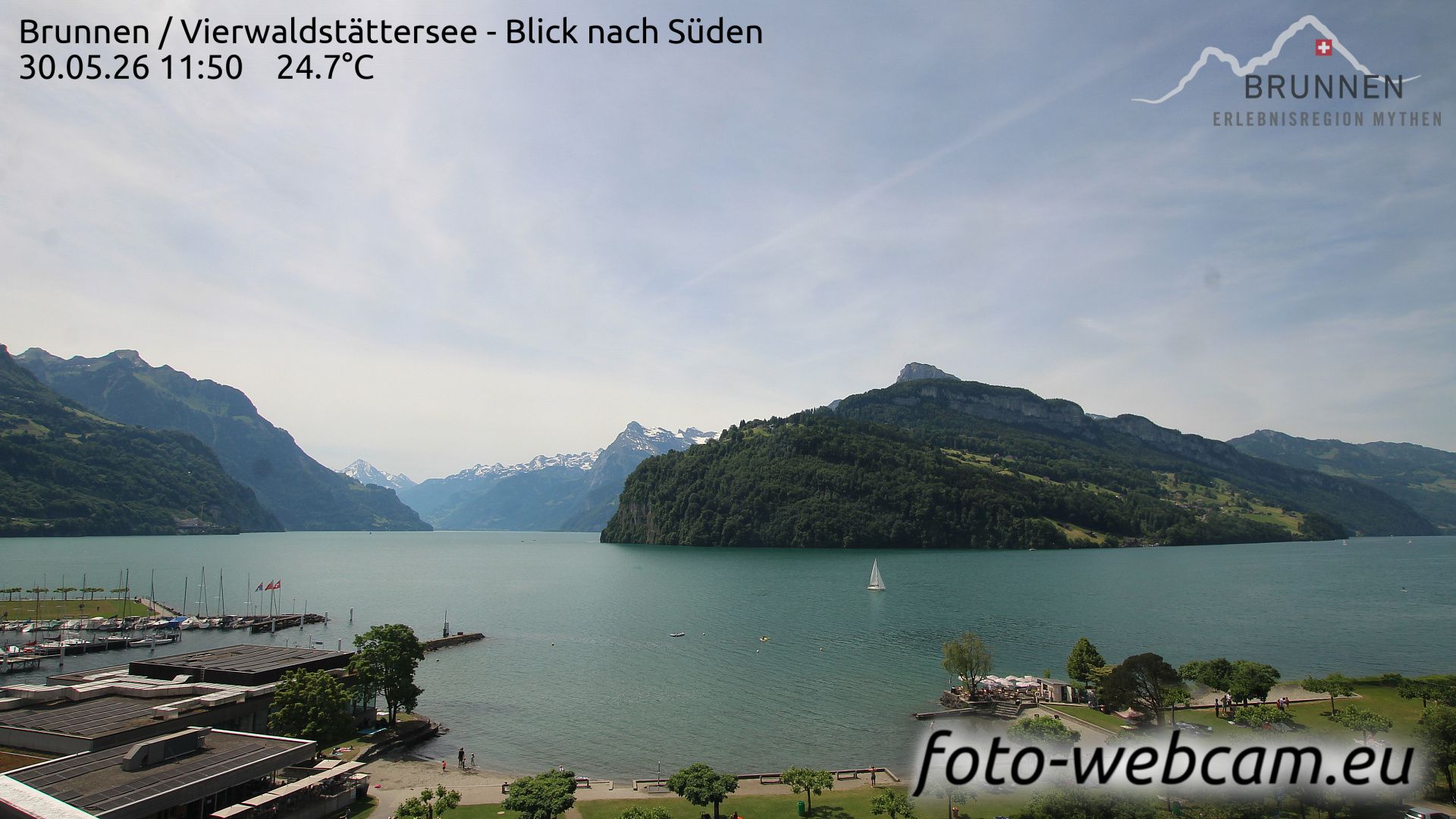 Ingenbohl: Brunnen - Vierwaldstättersee - Blick nach Süden
