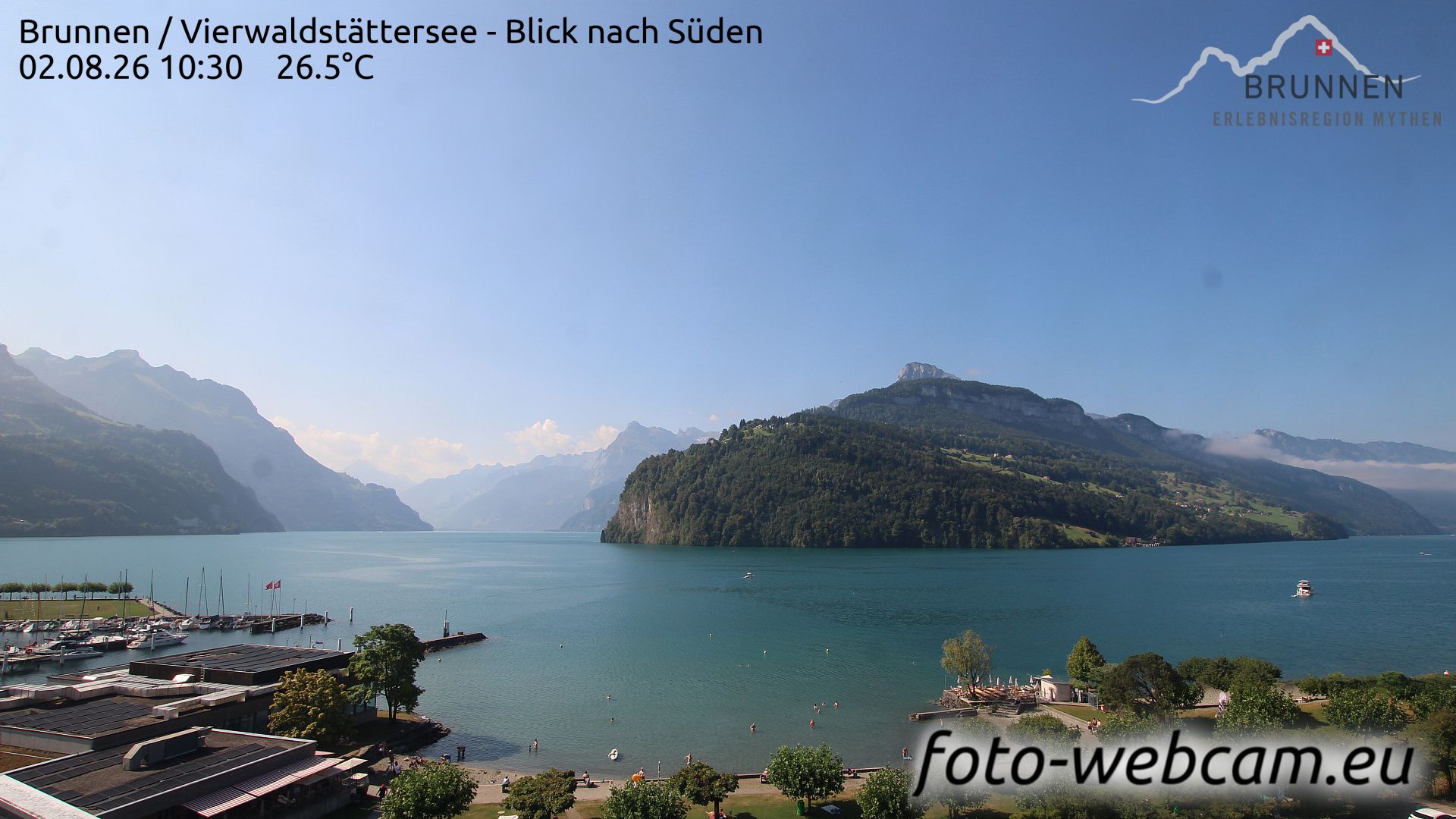 Ingenbohl: Brunnen - Vierwaldstättersee - Blick nach Süden