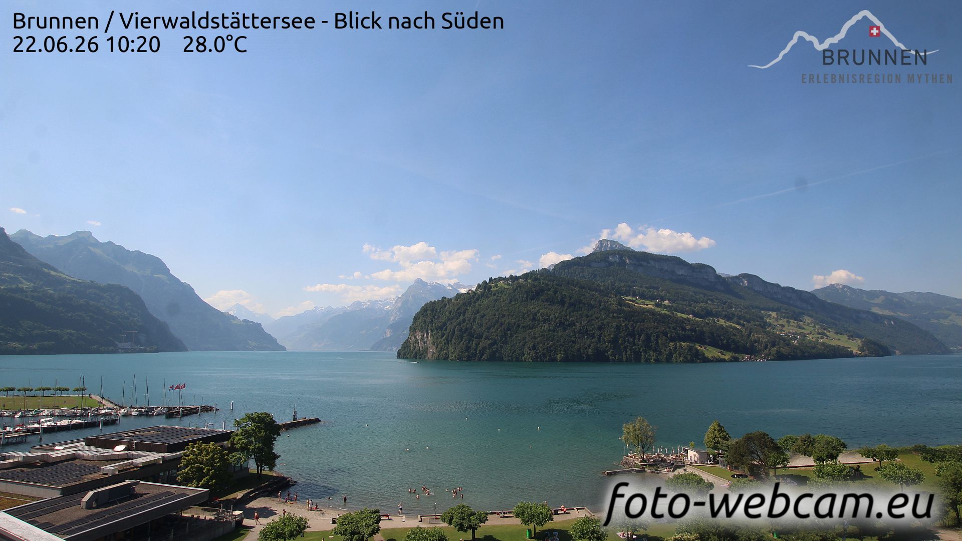 Ingenbohl: Brunnen - Vierwaldstättersee - Blick nach Süden