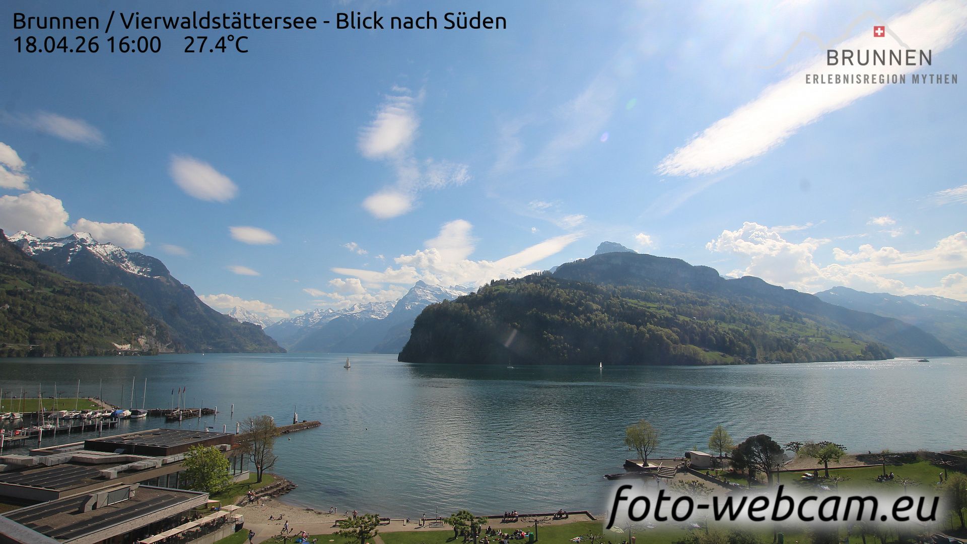 Ingenbohl: Brunnen - Vierwaldstättersee - Blick nach Süden