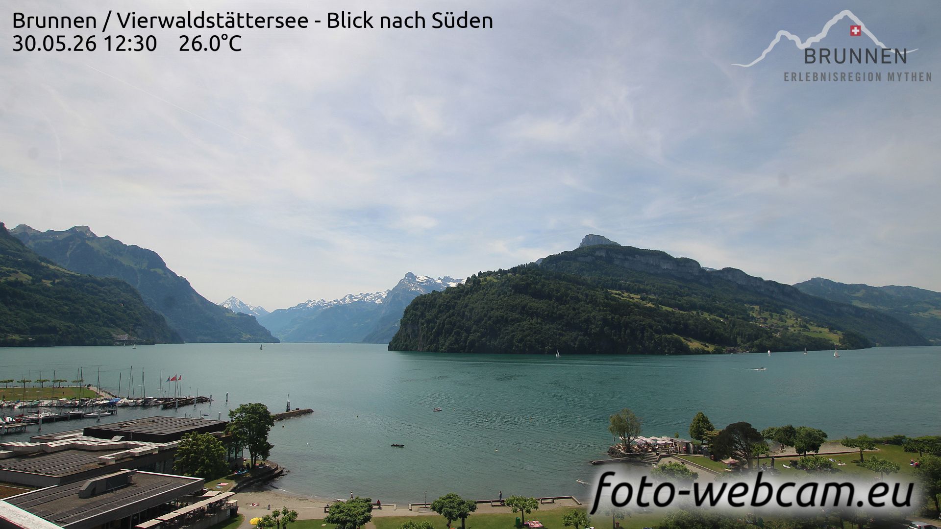 Ingenbohl: Brunnen - Vierwaldstättersee - Blick nach Süden