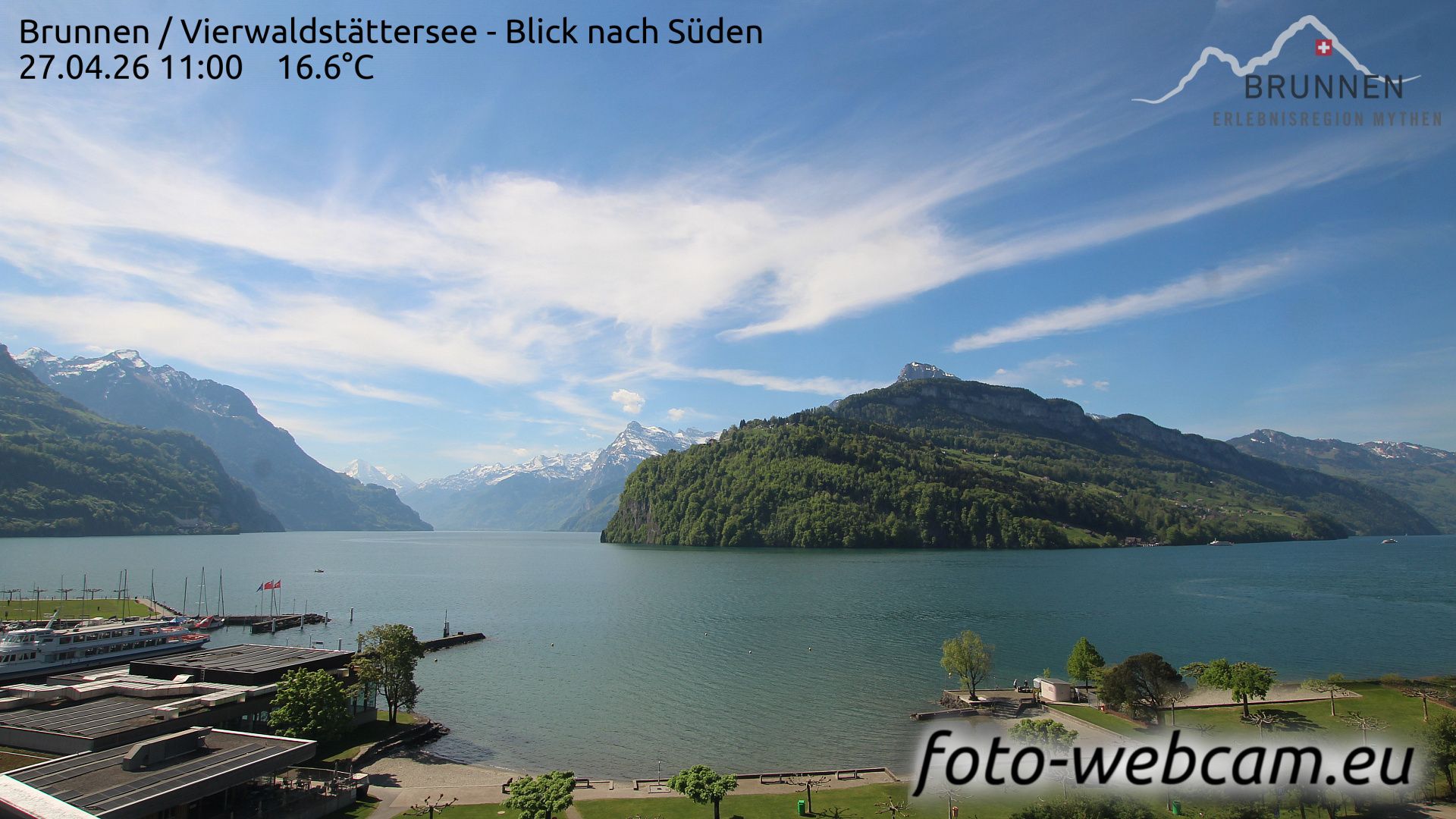 Ingenbohl: Brunnen - Vierwaldstättersee - Blick nach Süden