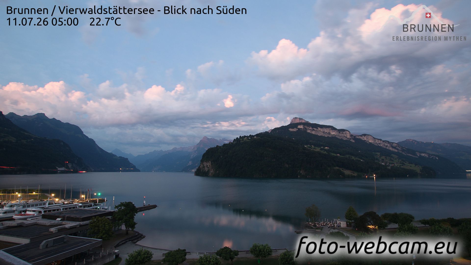Ingenbohl: Brunnen - Vierwaldstättersee - Blick nach Süden