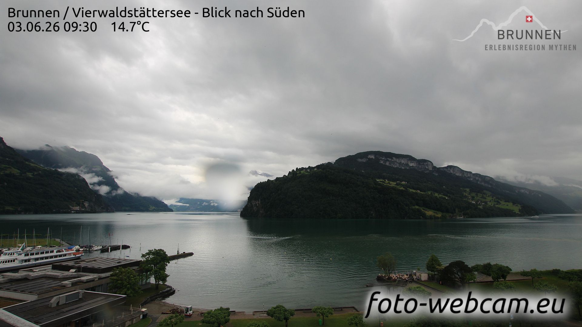 Ingenbohl: Brunnen - Vierwaldstättersee - Blick nach Süden
