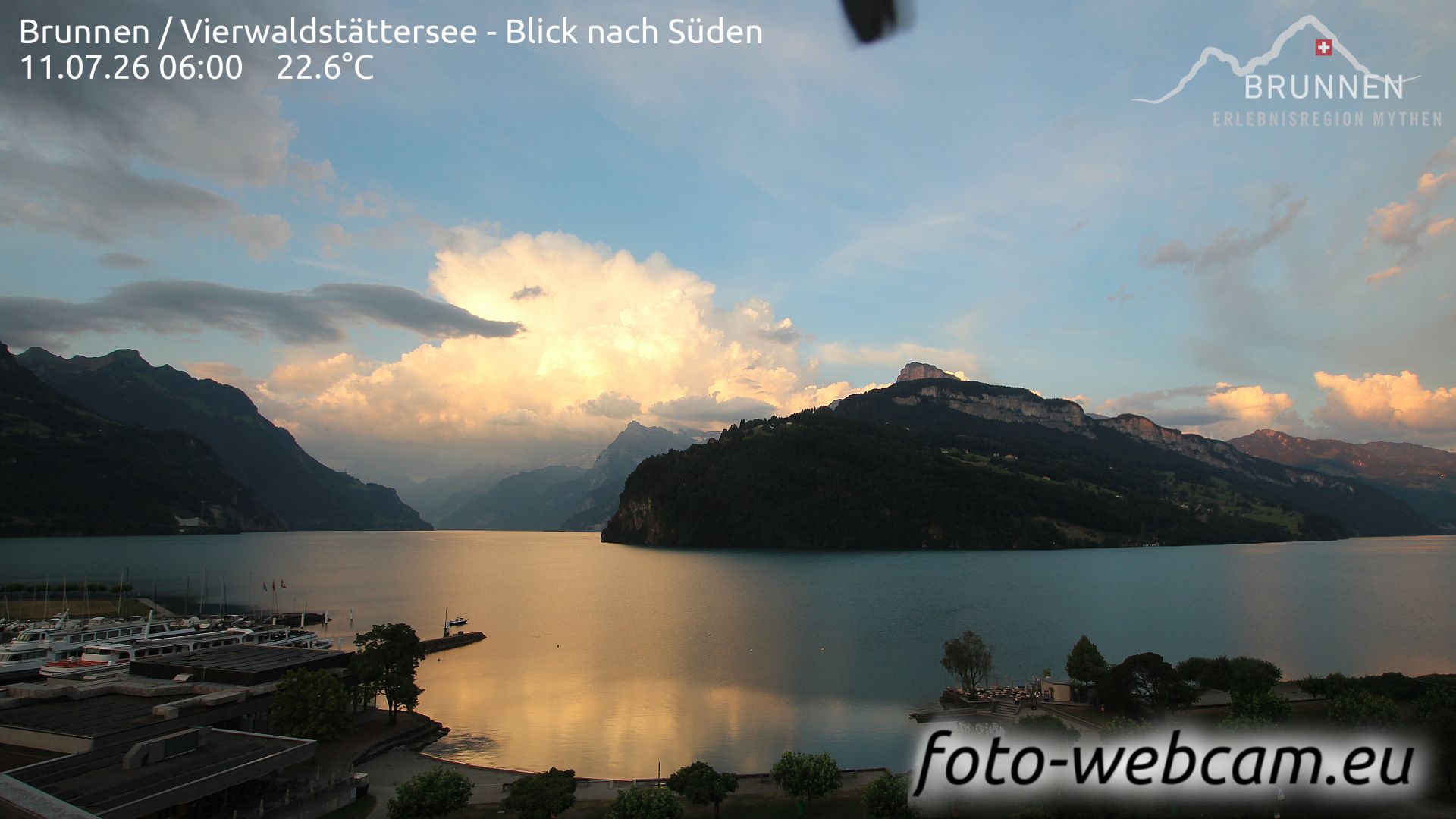 Ingenbohl: Brunnen - Vierwaldstättersee - Blick nach Süden