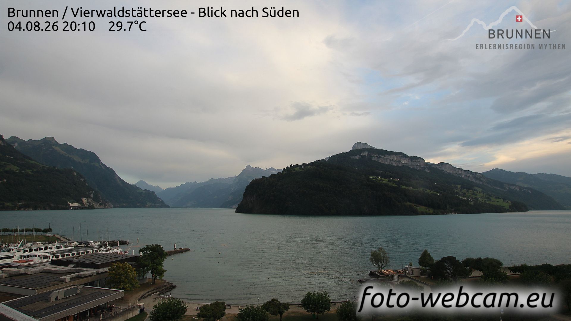 Ingenbohl: Brunnen - Vierwaldstättersee - Blick nach Süden