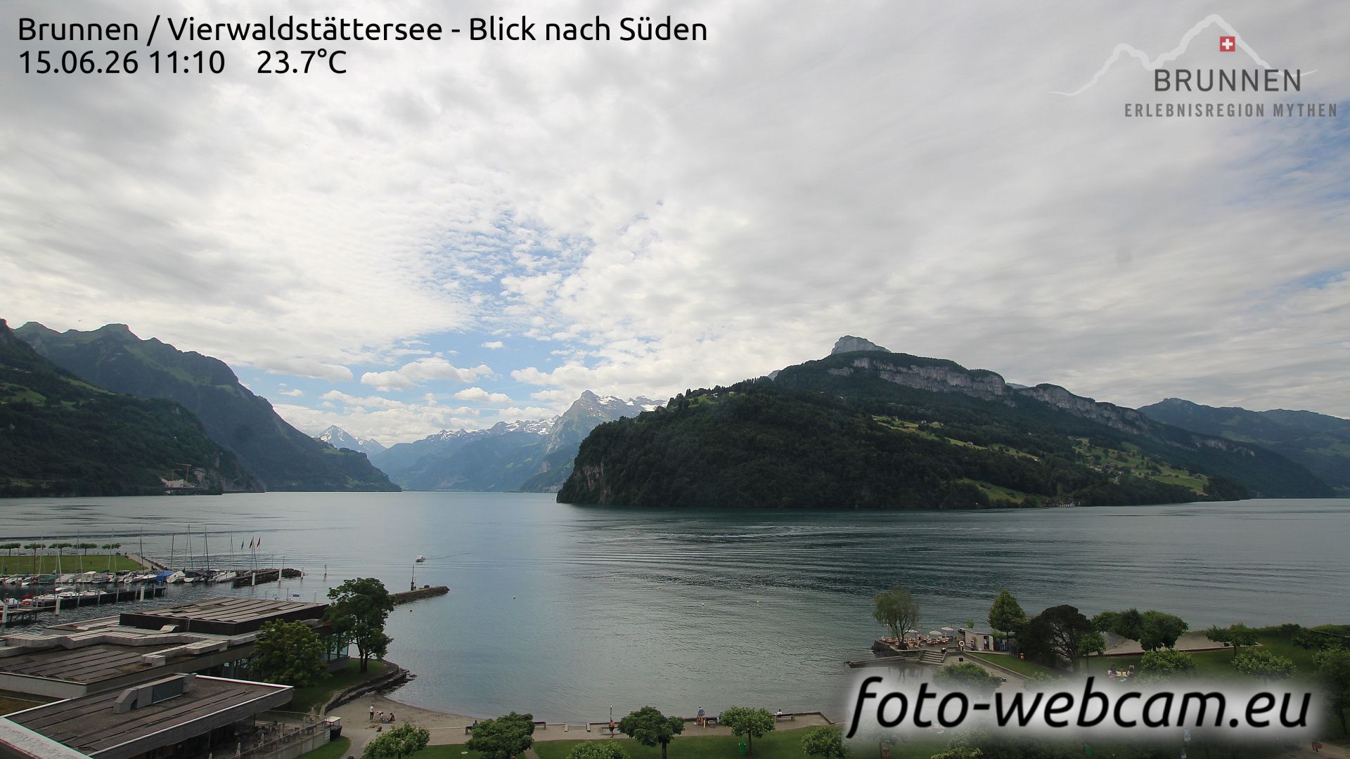 Ingenbohl: Brunnen - Vierwaldstättersee - Blick nach Süden