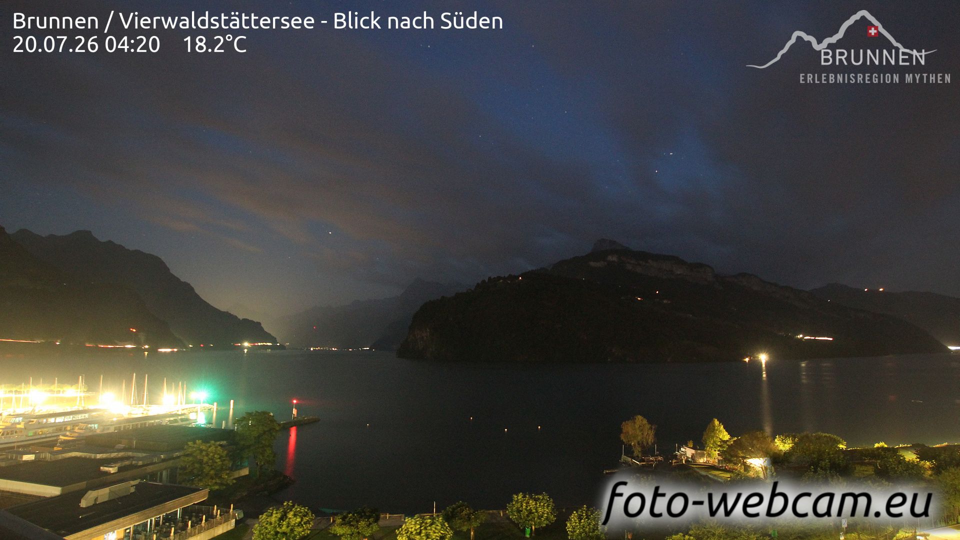 Ingenbohl: Brunnen - Vierwaldstättersee - Blick nach Süden