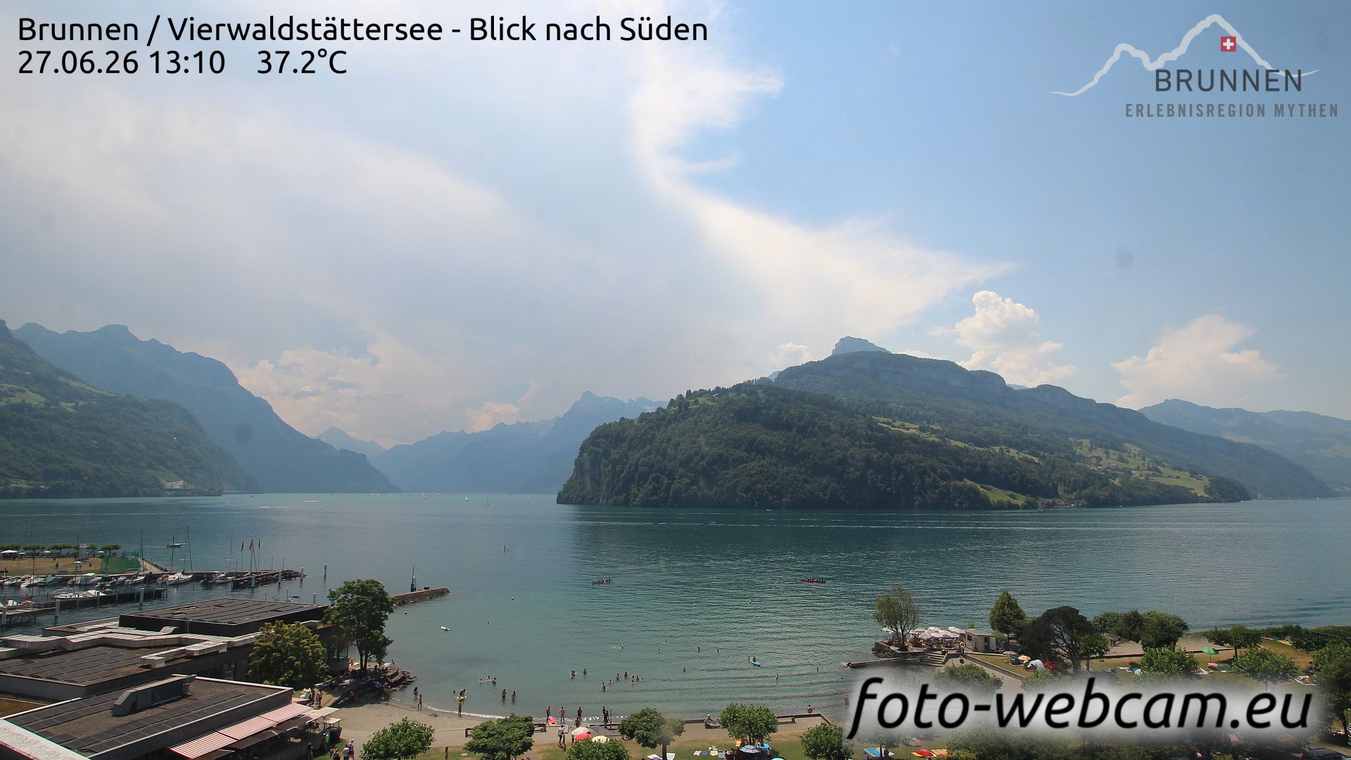 Ingenbohl: Brunnen - Vierwaldstättersee - Blick nach Süden