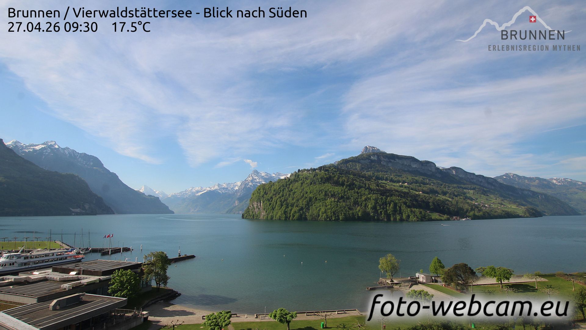 Ingenbohl: Brunnen - Vierwaldstättersee - Blick nach Süden