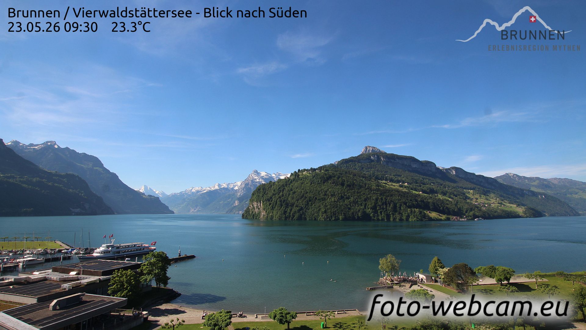 Ingenbohl: Brunnen - Vierwaldstättersee - Blick nach Süden