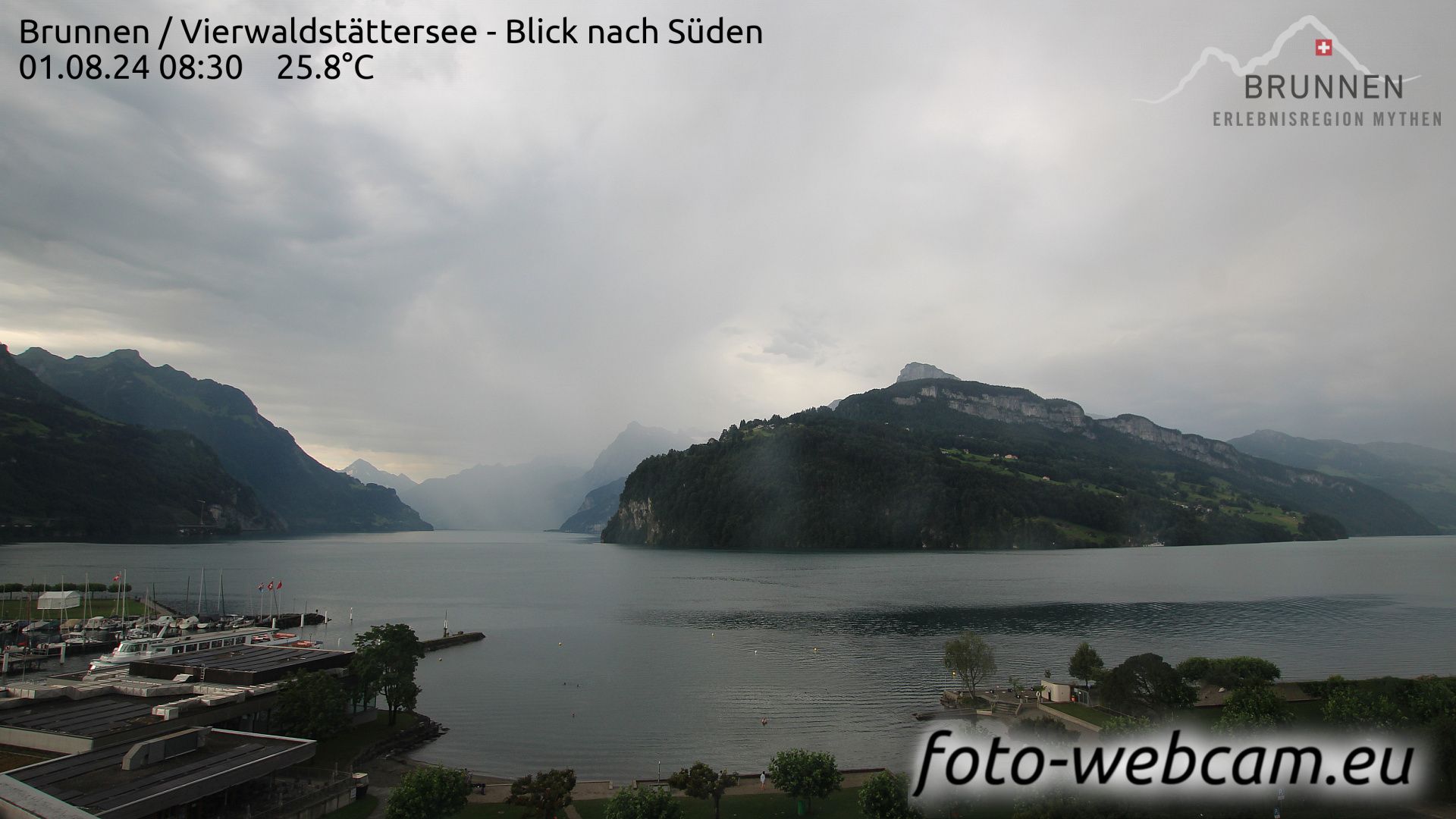 Ingenbohl: Brunnen - Vierwaldstättersee - Blick nach Süden