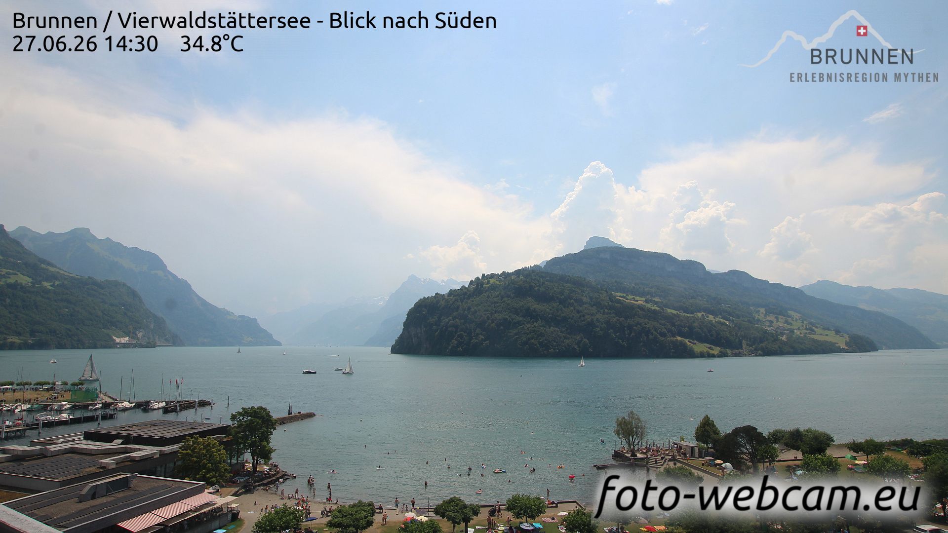 Ingenbohl: Brunnen - Vierwaldstättersee - Blick nach Süden