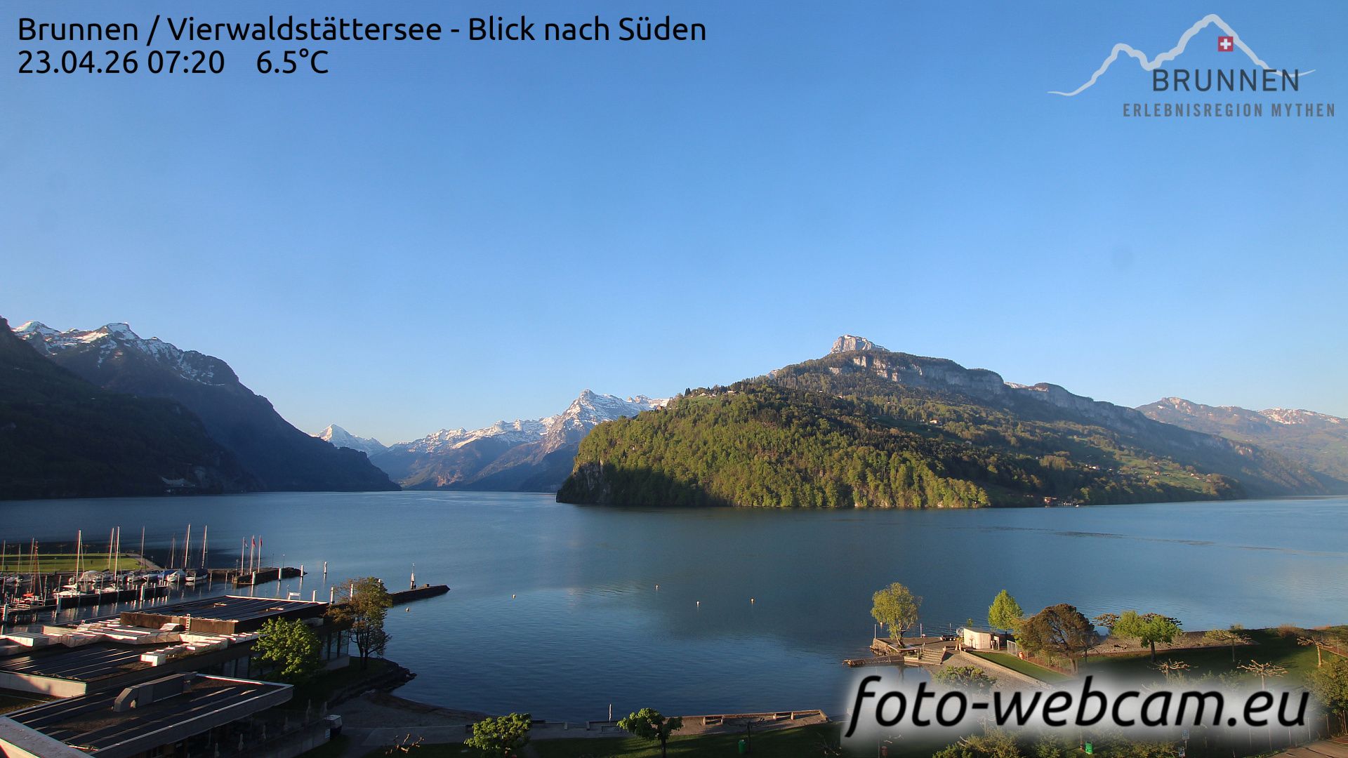Ingenbohl: Brunnen - Vierwaldstättersee - Blick nach Süden