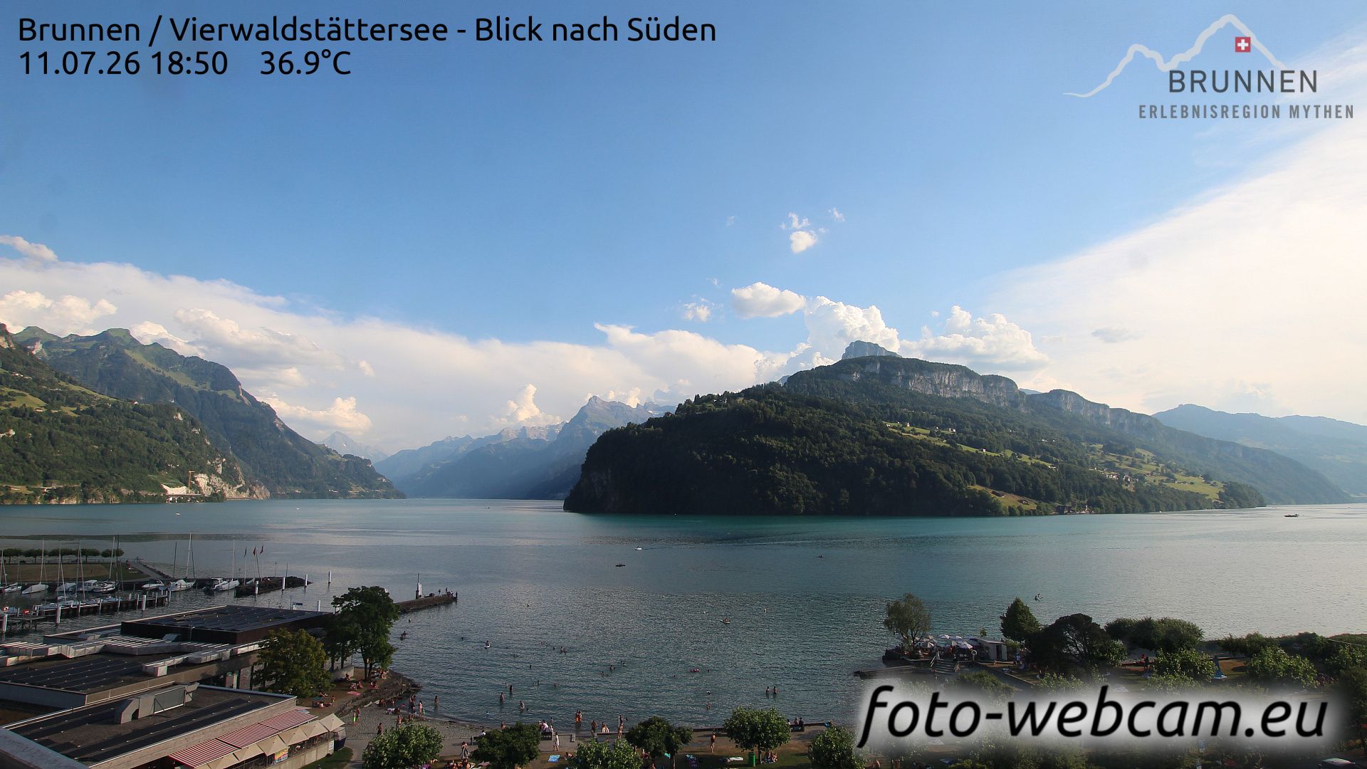 Ingenbohl: Brunnen - Vierwaldstättersee - Blick nach Süden